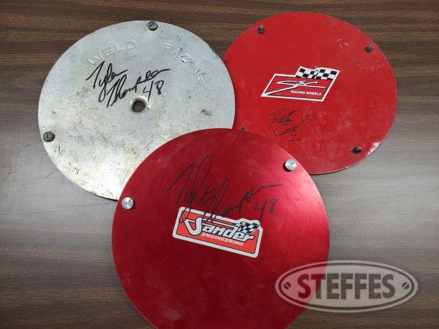 Tyler Thompson & Pete Crall Autographed wheel covers